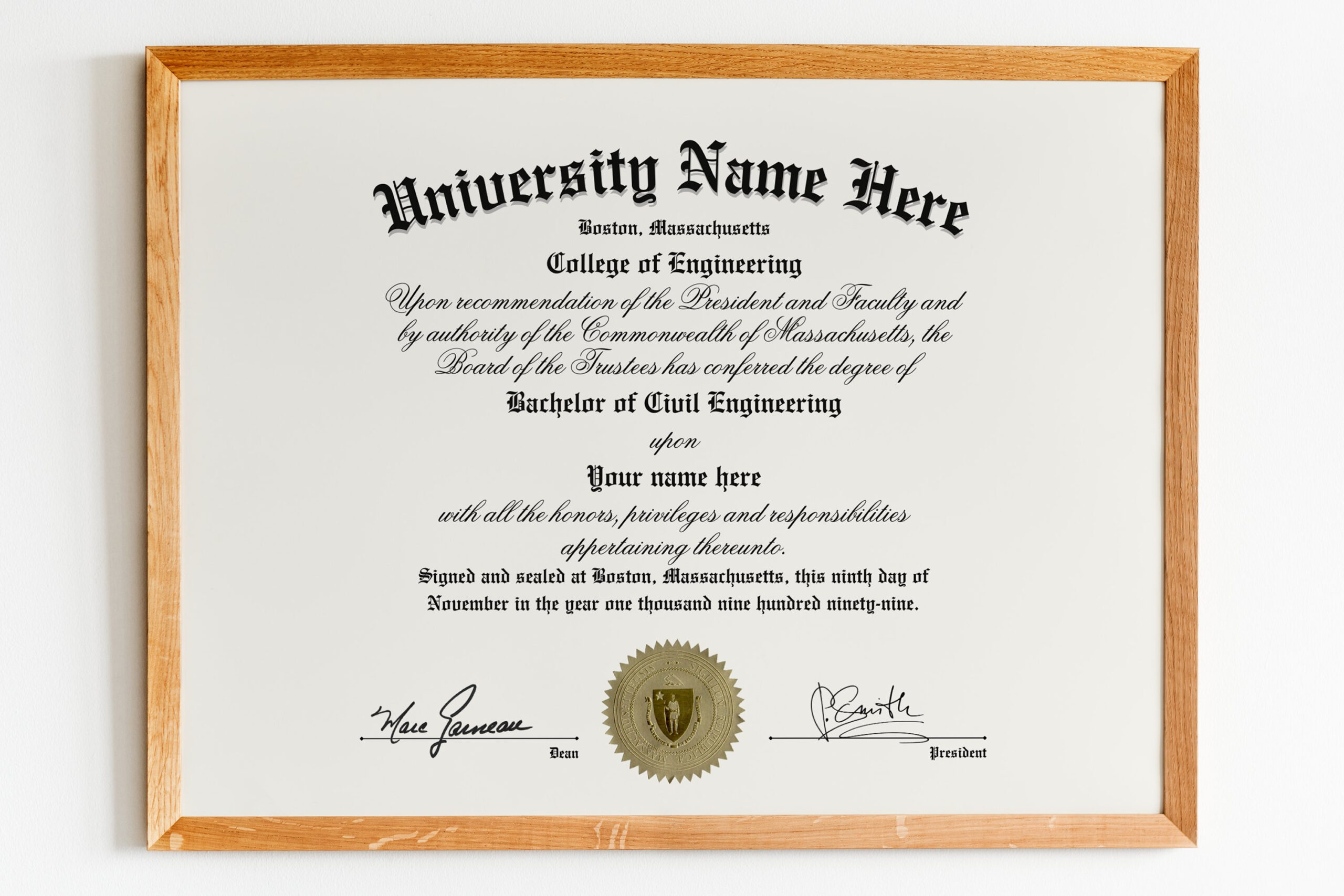 University &amp;amp; College Diploma, Custom Diploma (2719990) in Free Printable College Degrees