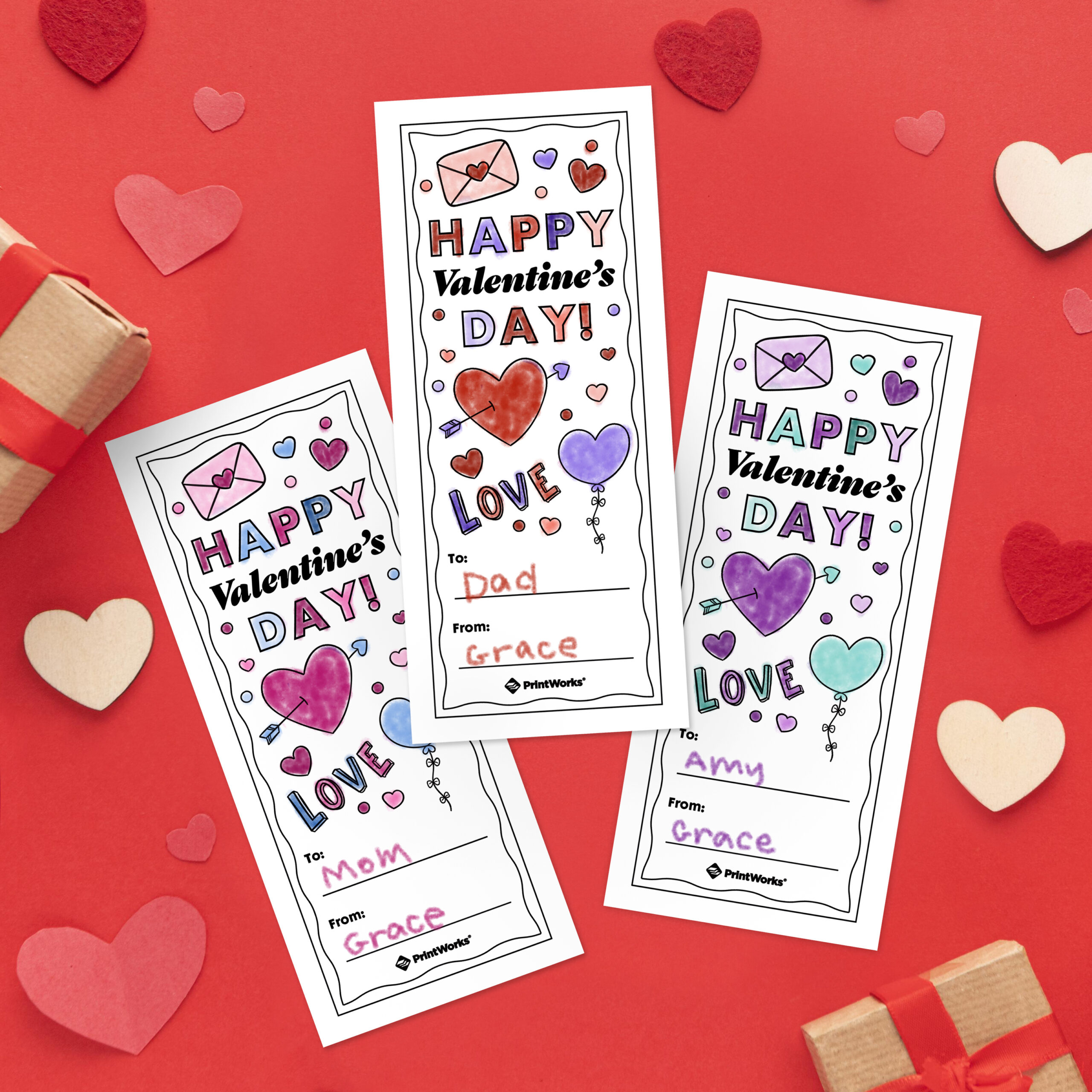 Valentine&amp;#039;S Bookmarks - Free Printable Download inside Free Printable Valentine Bookmarks