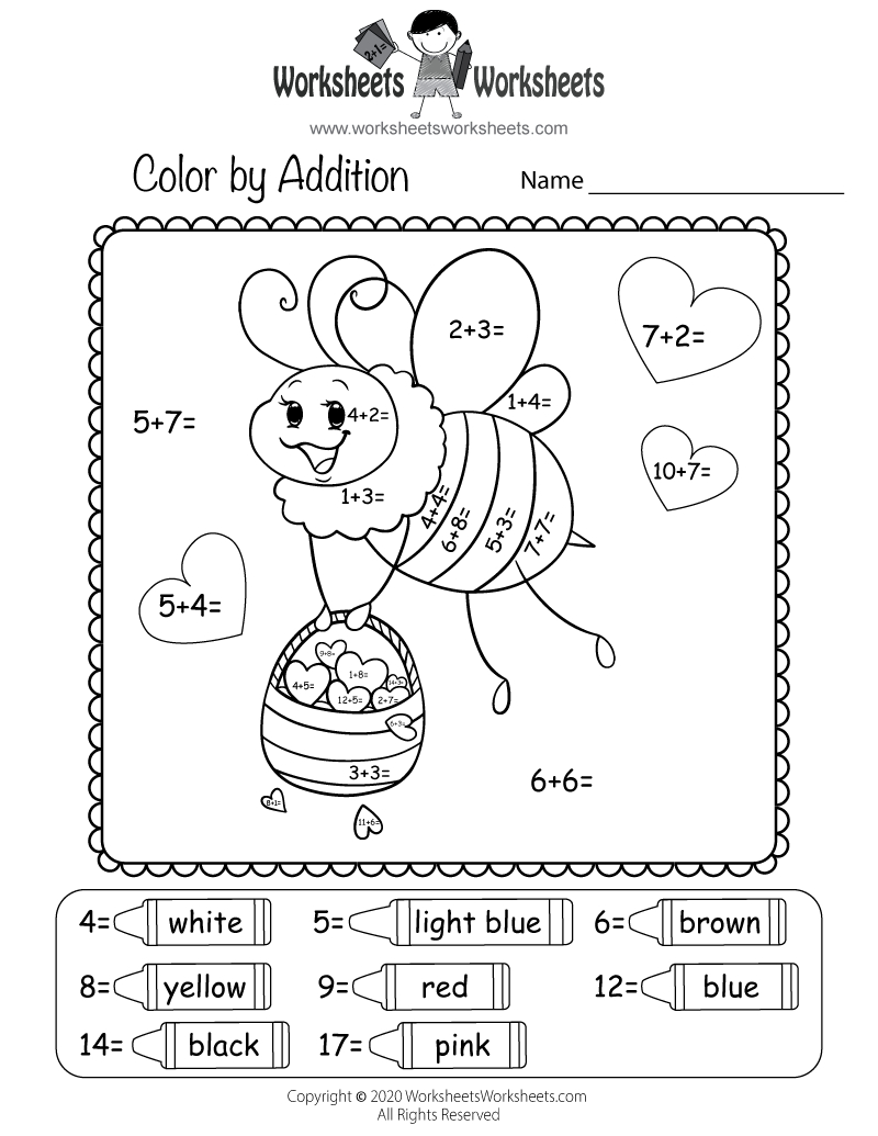 Valentine&amp;#039;S Day Addition Worksheet | Worksheets Worksheets within Free Valentine Math Worksheets And Printables