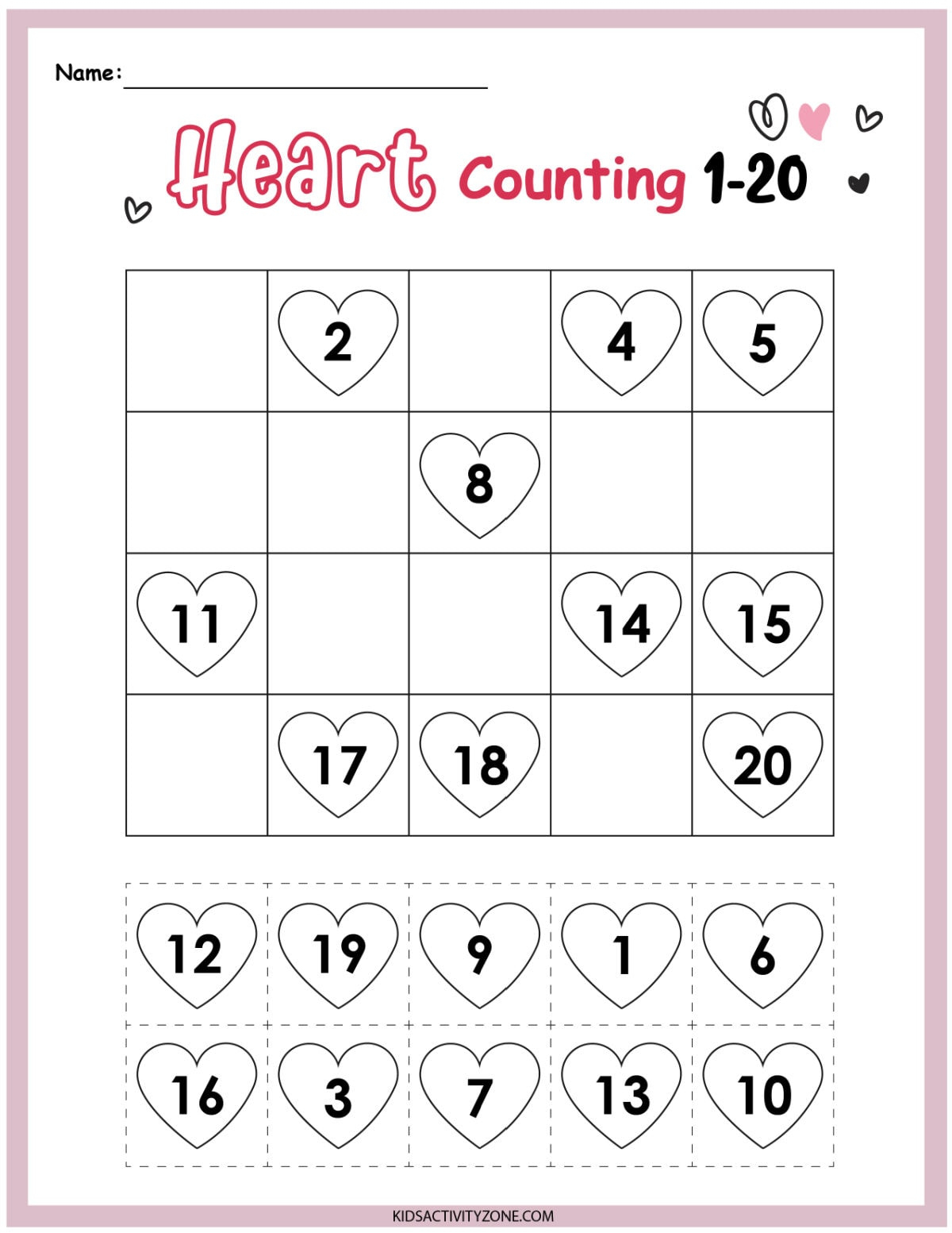 Valentine&amp;#039;S Day Math Packet - {Preschool &amp;amp; Kindergarten} - Kids intended for Free Printable Valentine Math Worksheets