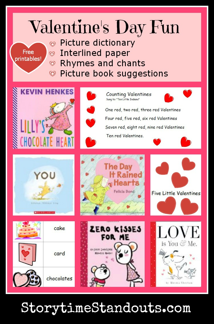 Valentine&amp;#039;S Day Printables For Preschool, Homeschool And Kindergarten throughout Free Printable Valentine Books