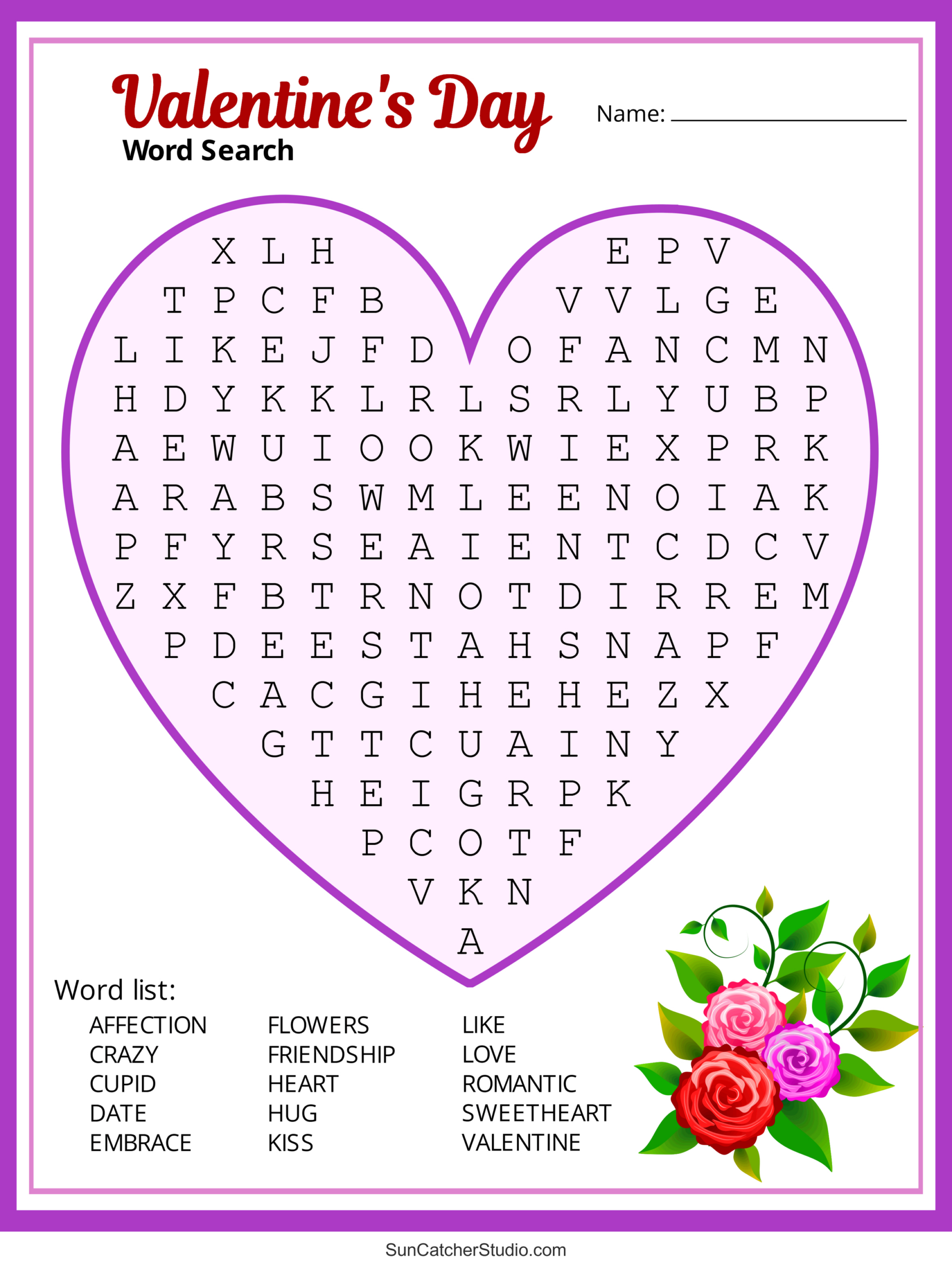 Valentine&amp;#039;S Day Word Search (Free Printable Pdf Puzzles) – Diy inside Free Printable Valentine Word Search for Adults