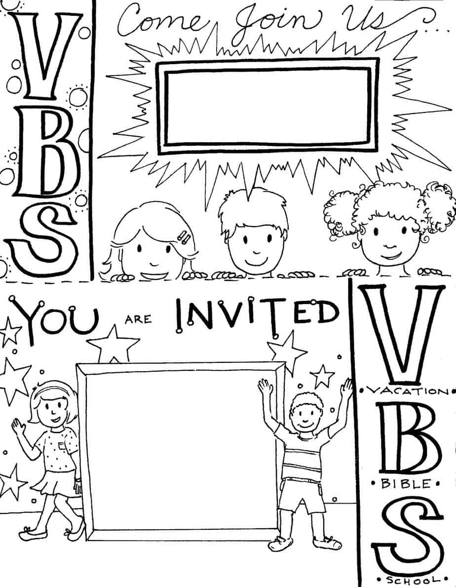 Vbs Invitation Flyer Templates (Vacation Bible School) regarding Free Printable Vacation Bible School Materials