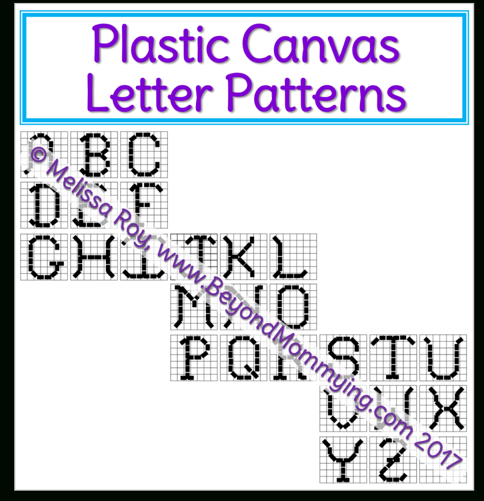 Ways To Use Plastic Canvas And Printable Plastic Canvas Letter with regard to Printable Plastic Canvas Patterns Free Online