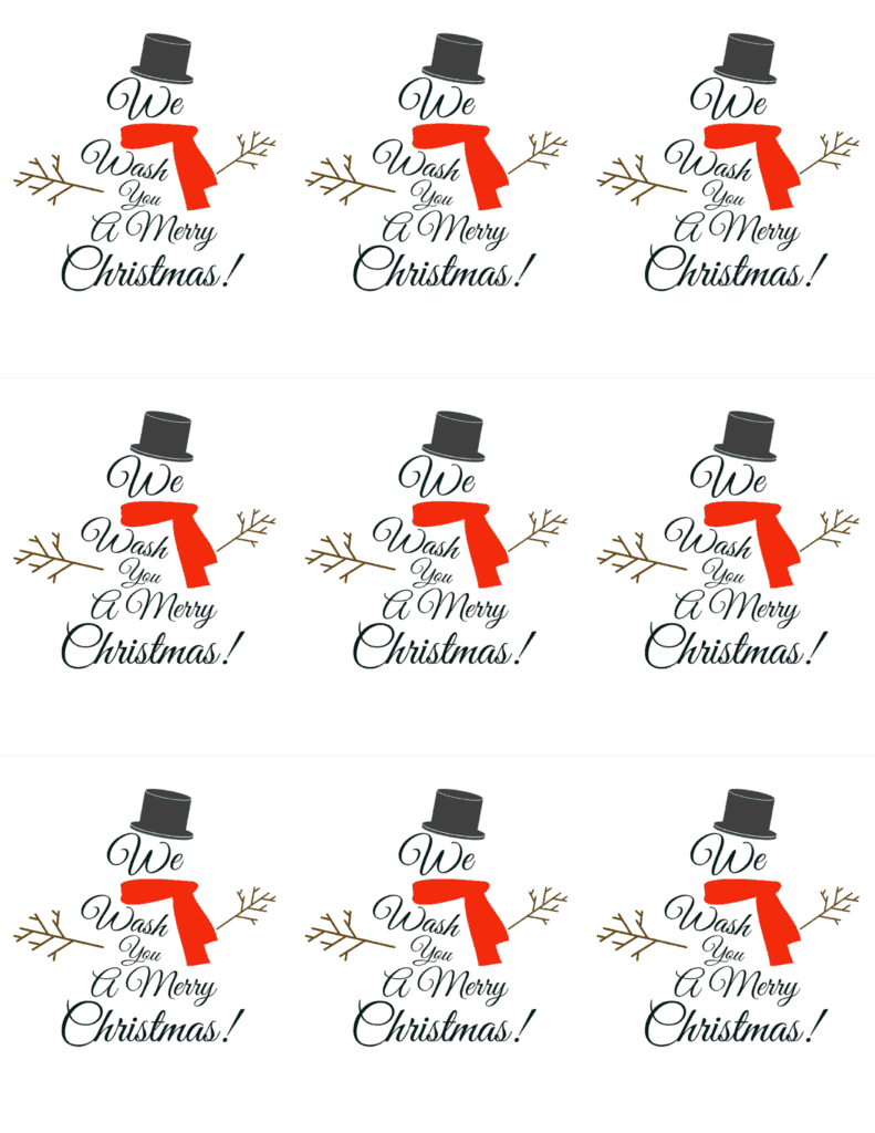 We Wash You A Merry Christmas Printable - A Sparkle Of Genius intended for We Wash You a Merry Christmas Free Printable