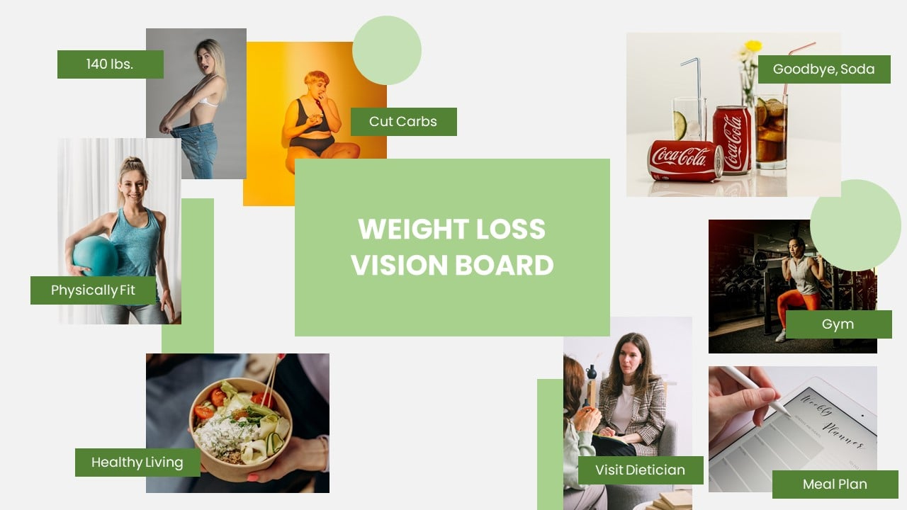 Weight Loss Vision Board Template In Google Slides, Word, Ppt pertaining to Free Weight Loss Vision Board Printables