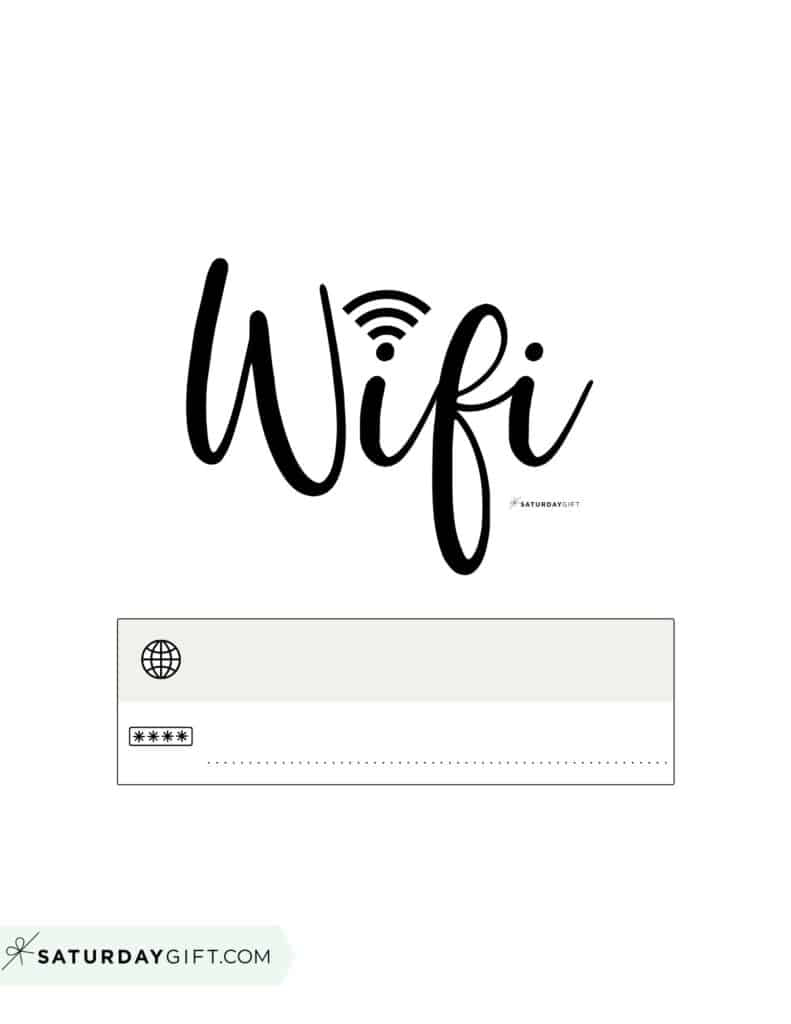 Wifi Password Sign - 11 Cute &amp;amp; Free Printable Templates with regard to Free Wifi Password Printable