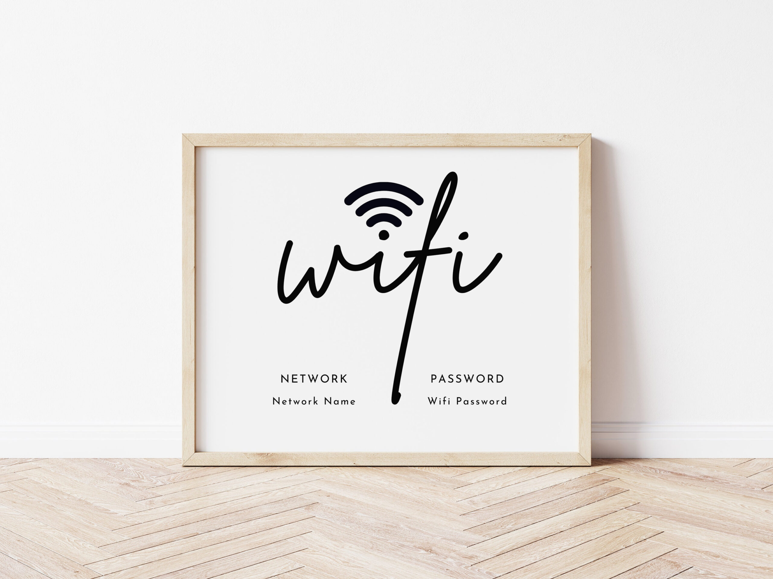 Wifi Password Sign Printable, Editable Free Wifi Sign Template pertaining to Free Printable Wifi Sign