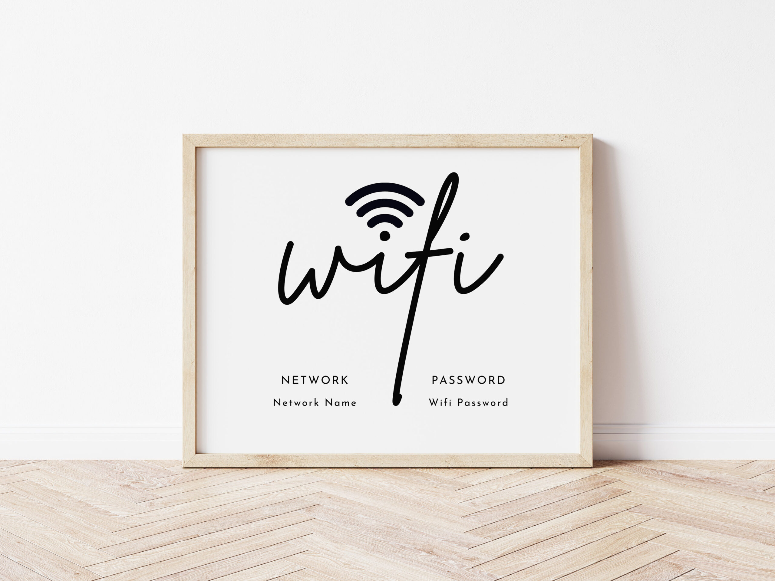 Wifi Password Sign Printable, Editable Free Wifi Sign Template pertaining to Free Wifi Password Printable