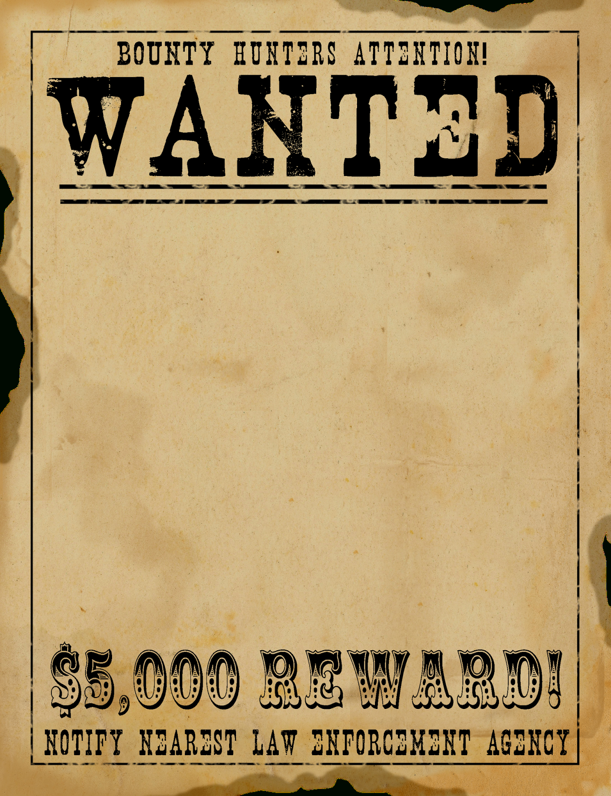 Wild+West+Wanted+Sign+Template | Wild West, Wanted Template, Wild with regard to Free Printable Wanted Poster Old West