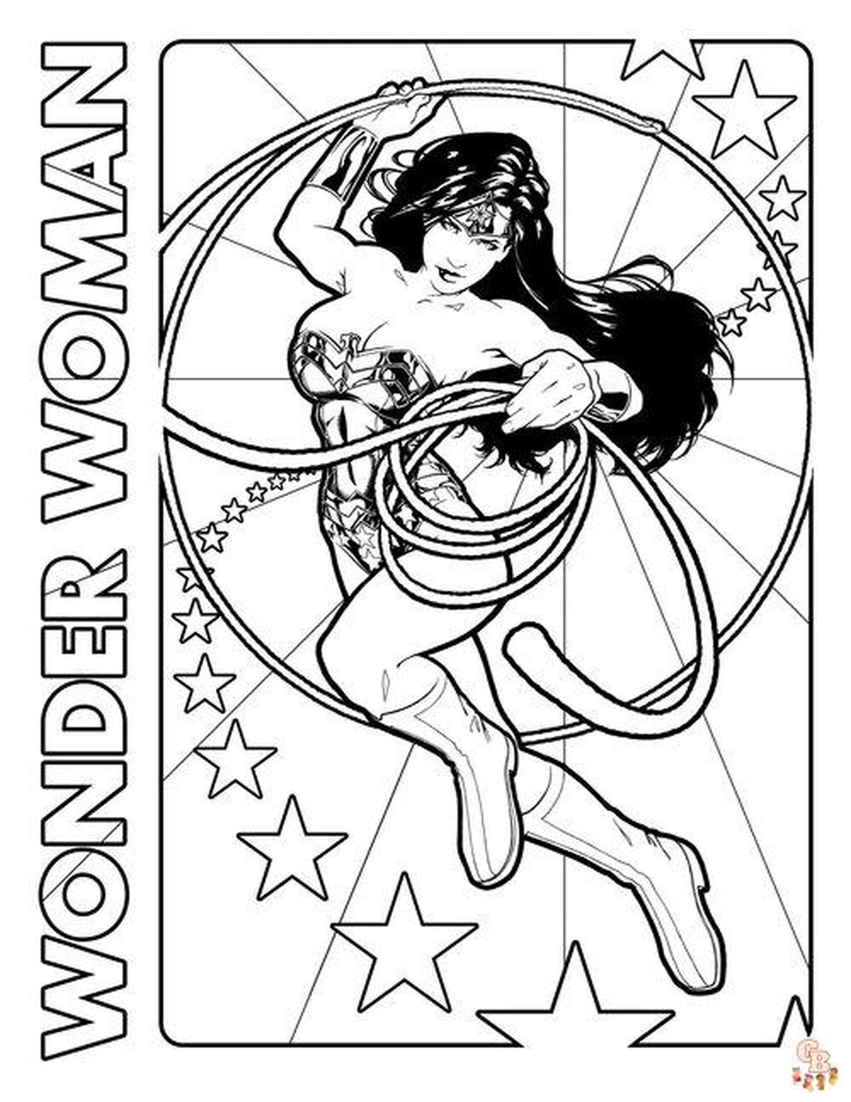 Wonder Woman Coloring Pages &amp;quot;Wonder Woman Coloring Pages - Free intended for Free Wonder Woman Printables