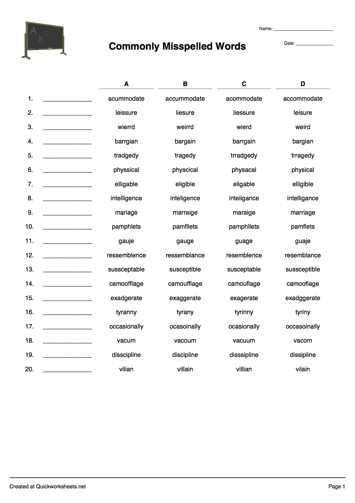 Word Scramble, Wordsearch, Crossword, Matching Pairs And Other intended for Free Printable Vocabulary Quiz Maker